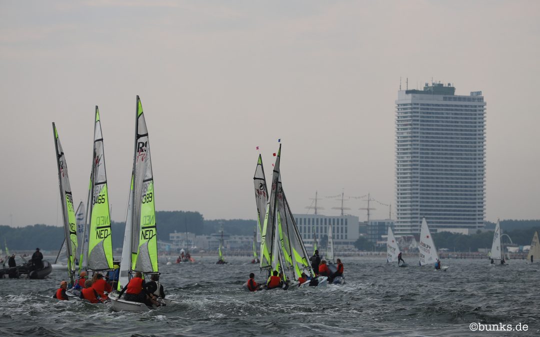 RS Feva World Championships Day 1 – from Dutch Coach Tijmen Beemster
